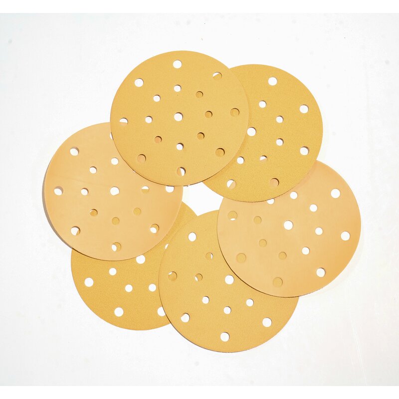 Sanding Disc Manufacturer - Self-Adhesive 6 Inch Yellow Flocking Round for Automotive
