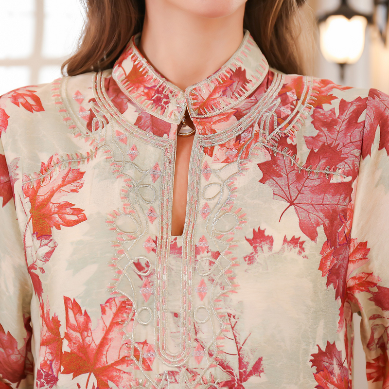 Kaftan Abaya - Embroidered Beaded Long Ramadan Dress 4361 Muslim