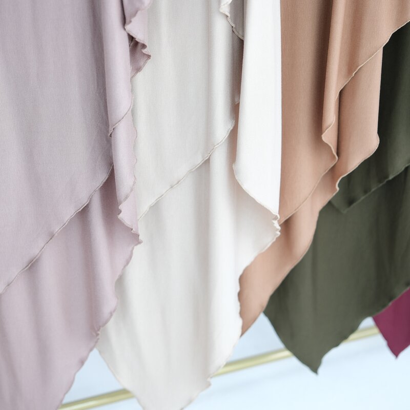 Khimar Hijab - Islamic Overhead Jersey Modal Polyester Prayer Long Scarf