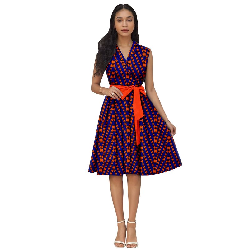 African Dress - 100% Ankara Wax Print Cotton Batik Ethnic Wholesale