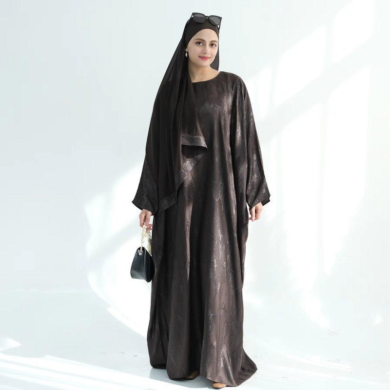 Abaya Manufacturer - 2026 Ramadan 5 Colors Jacquard With Inner Waist Belt
