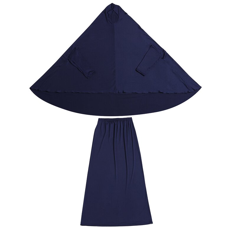 Jilbab Set - 10 Colors 2 Piece Muslim Women Prayer Dress Hijab Outfit