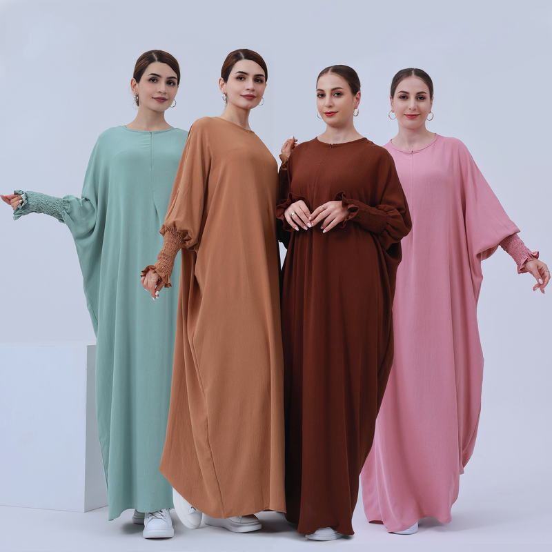 Abaya Manufacturer - 2025 Dubai 5 Colors Butterfly Modest Islamic Muslim Dress