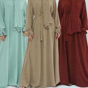 Abaya Manufacturer - Ramadan Dress With Connected Hijab Dubai Turkey Middle East