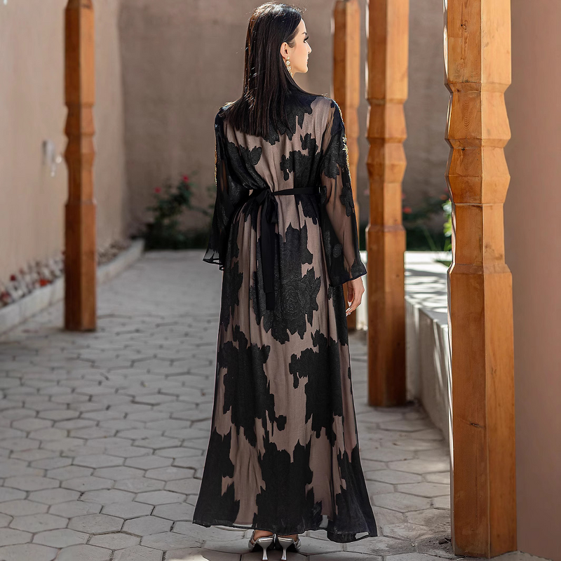 Abaya Dress - New Middle Eastern Muslim Elegant Embroidered Long Dubai
