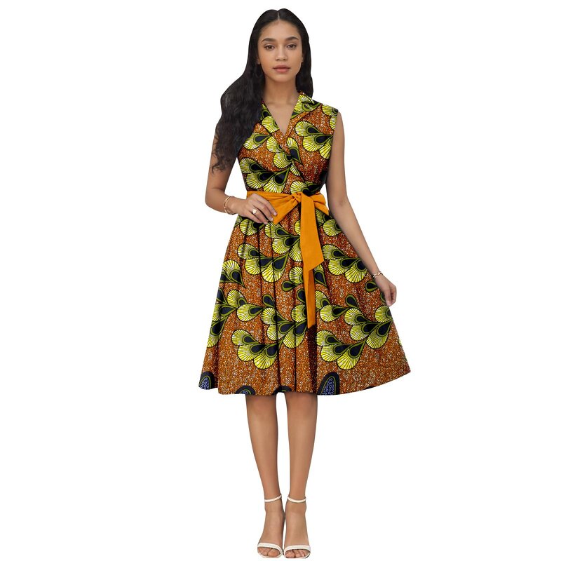 African Dress - 100% Ankara Wax Print Cotton Batik Ethnic Wholesale