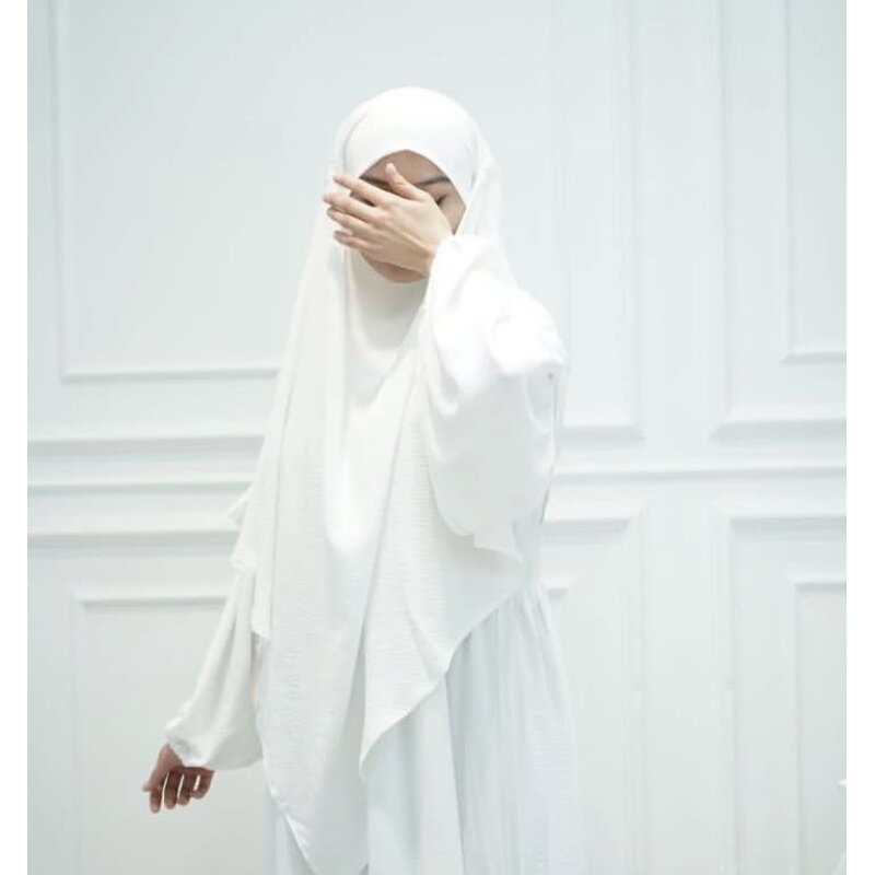 Prayer Dress - 7 Colors Khimar Abaya 2 Piece Set Saudi Arabia Dubai