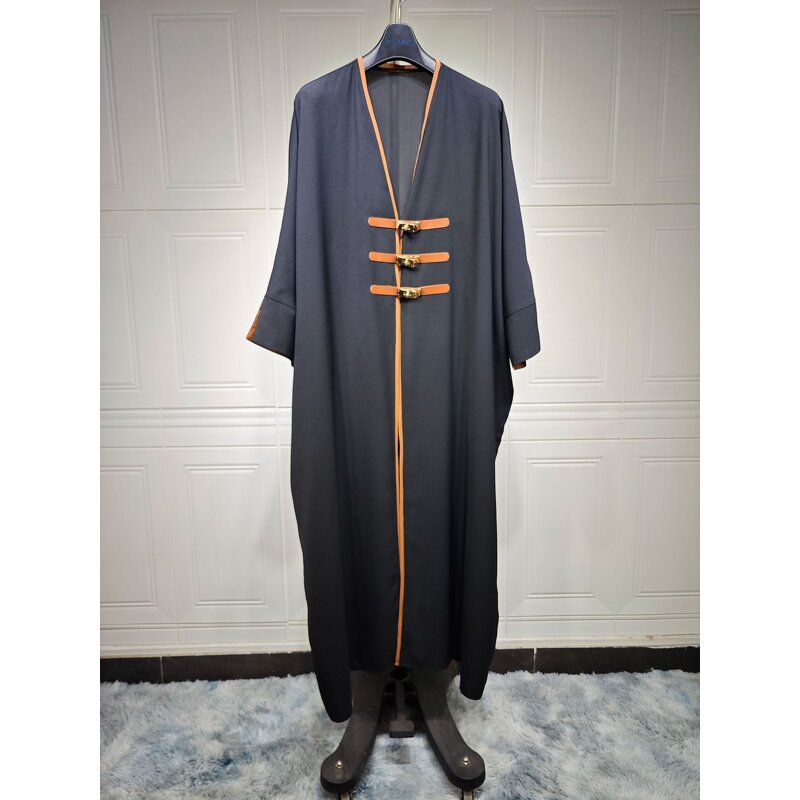 Abaya Manufacturer - 2024 New Fashion Islamic Front Open Turkey Coat Kimono