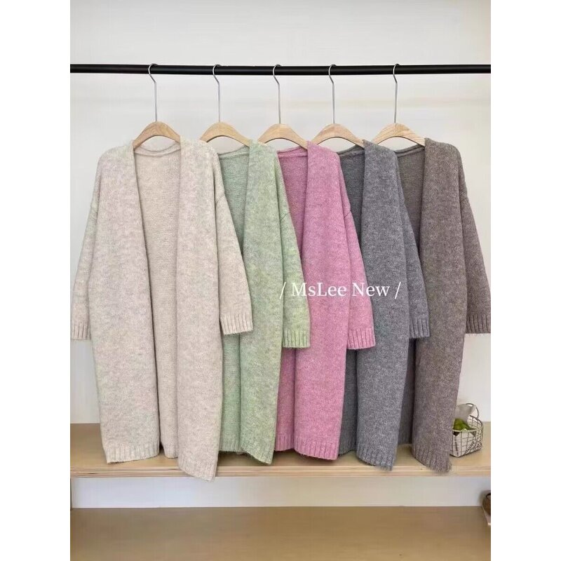Cardigan - 8 Colors Long Knit Winter Lazy Wind Loose Sweater Coat