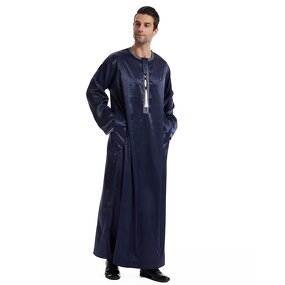 Men Thobe - Premium Quality Qatar Arabic Traditional Muslim Men Robe