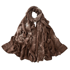 Hijab Scarf - Tie-Dye Rayon Wide Edge Double Stitch Modal Breathable