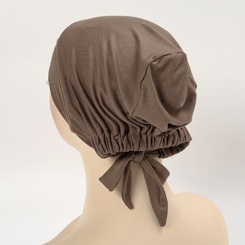 Yibaoli Manufacturer New Ethnic Modal Cotton Elastic Breathable Hijab Undercap Fashion Muslim Hijab Cap