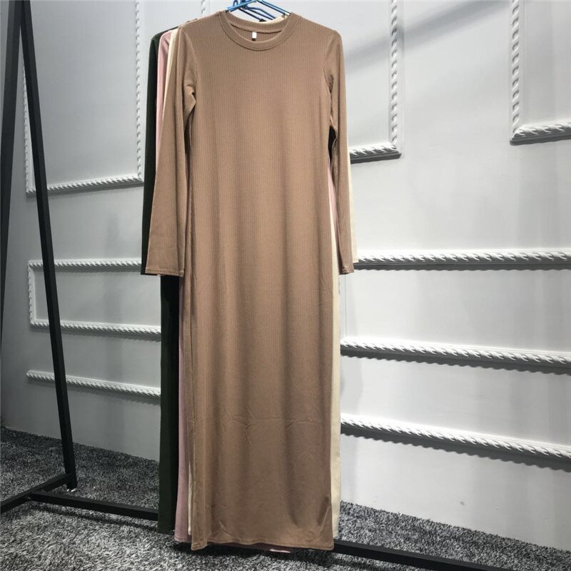 Inner Dress - Arab Muslim Islamic Jersey Soft Comfortable Abaya Inner
