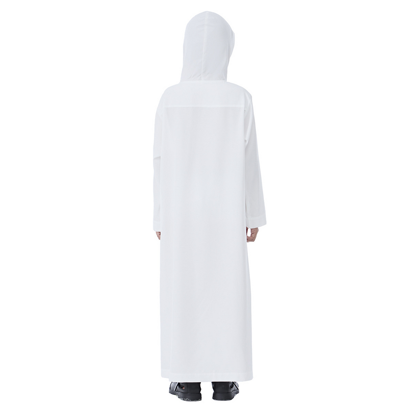 Men Thobe - Ramadan Eid Long-Sleeve Arabic Prayer Collar Cuff Robe