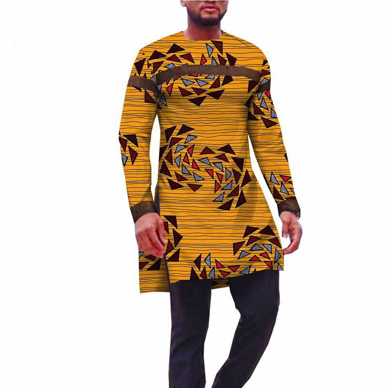 Men Suit - High Quality Ankara Cotton Traditional African Clothes Men