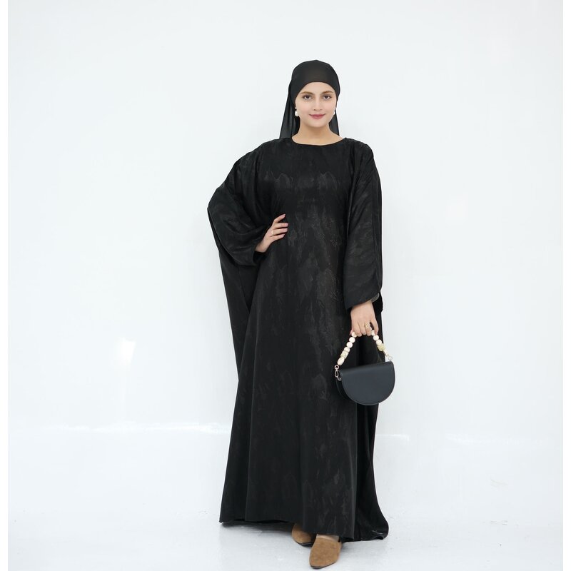 Abaya Manufacturer - 2026 Ramadan 5 Colors Jacquard With Inner Waist Belt