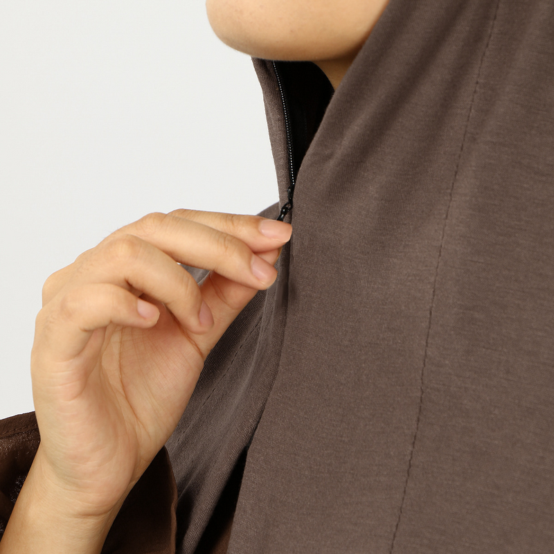 Instant Hijab - Versatile Malaysian Soft Modal With Zipper Muslim Scarf