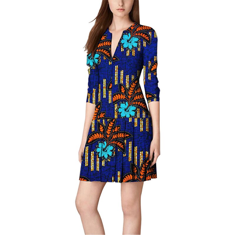 African Dress - Hot Sale Wax Cotton Ankara Dashiki Women Clothing