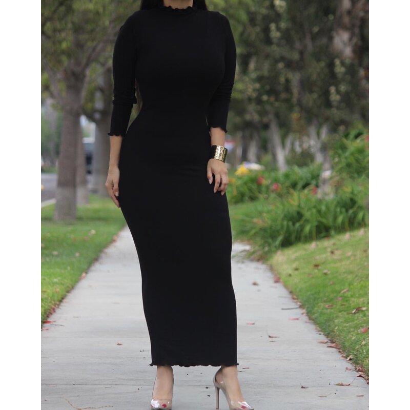 Inner Dress - White Black Khaki Jersey Plain Soft Abaya Inner Muslim