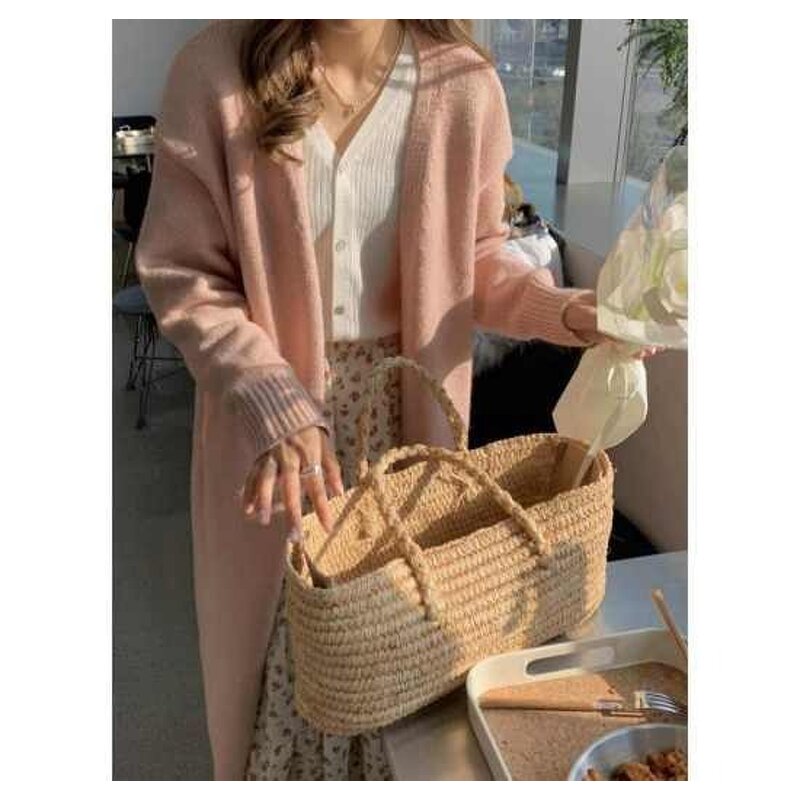 Coat - Lazy Style Long Mink Fluffy Autumn Winter Vintage Knitted