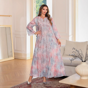 Kaftan Abaya - New Elegant Embroidered Middle Eastern Eid Autumn