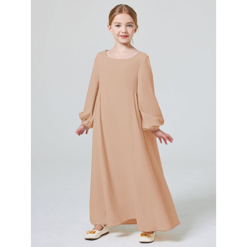 Prayer Dress - 2024 Ramadan 10 Colors One Piece Jilbab Muslim Kids