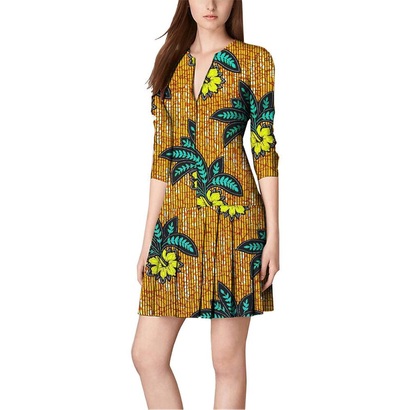 African Dress - Hot Sale Wax Cotton Ankara Dashiki Women Clothing