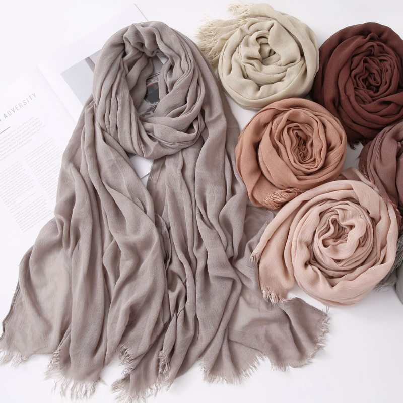 Hijab Scarf - 95 Colors Extra-Large Modal Rayon Summer Quick Dry Hijab