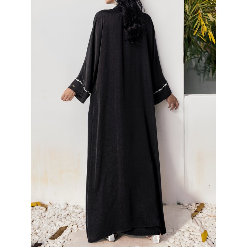 Kaftan Dress - BA5180 Handsewn Diamonds Beaded Middle Eastern Gown