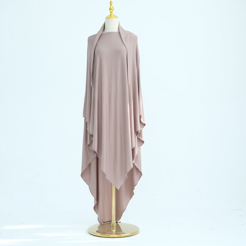 Khimar Hijab - Islamic Overhead Jersey Modal Polyester Prayer Long Scarf