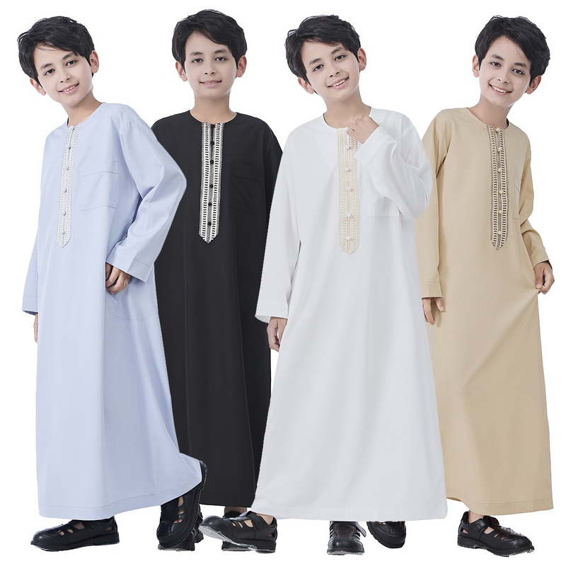 Boy Thobe - Factory Stock Hooded Saudi Dubai Turkey Arabic Boy Robe