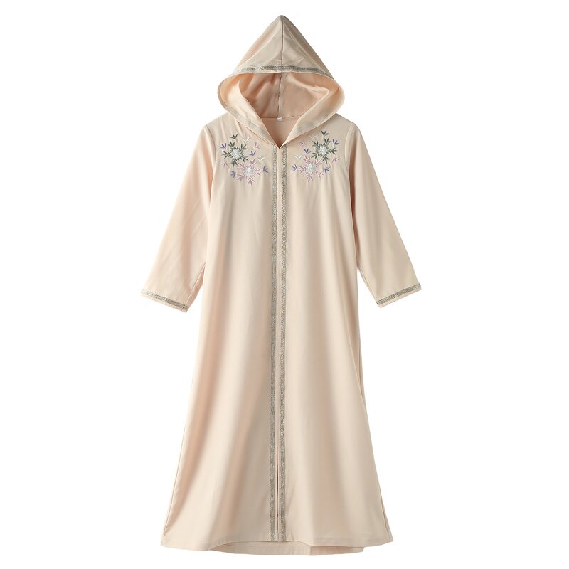 Kids Abaya - Ramadan Eid 4 Colors Knitted Stretchy Muslim Girls