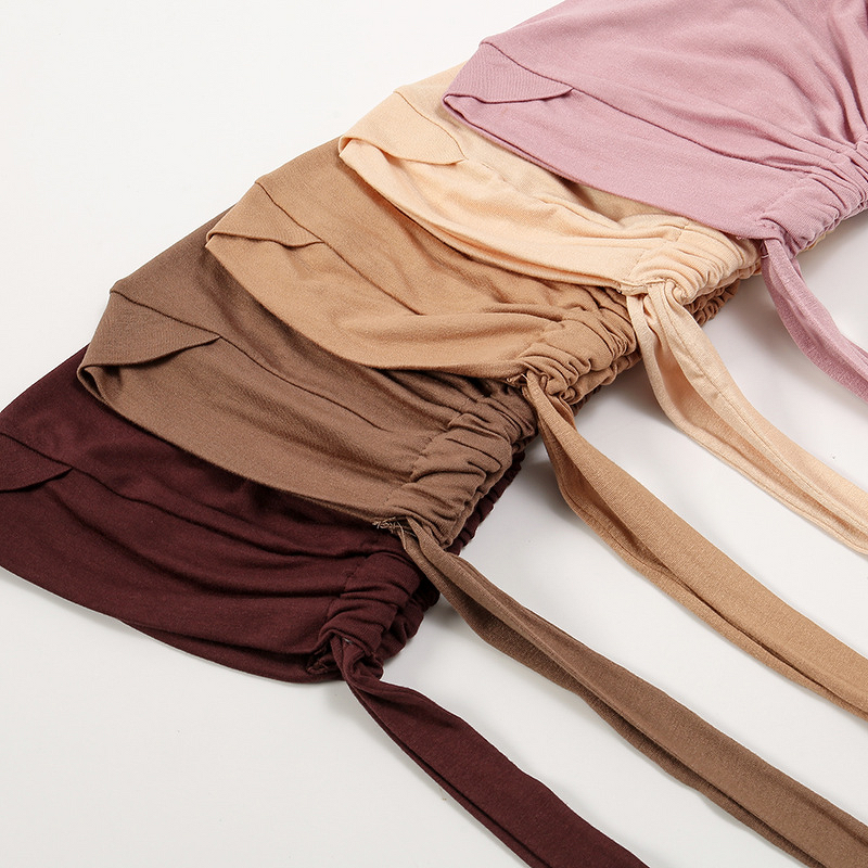 Yibaoli Manufacturer New Ethnic Modal Cotton Elastic Breathable Hijab Undercap Fashion Muslim Hijab Cap