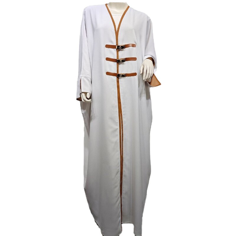 Abaya Manufacturer - 2024 New Fashion Islamic Front Open Turkey Coat Kimono