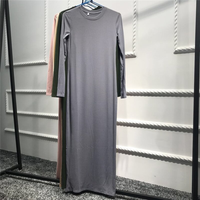 Inner Dress - Arab Muslim Islamic Jersey Soft Comfortable Abaya Inner