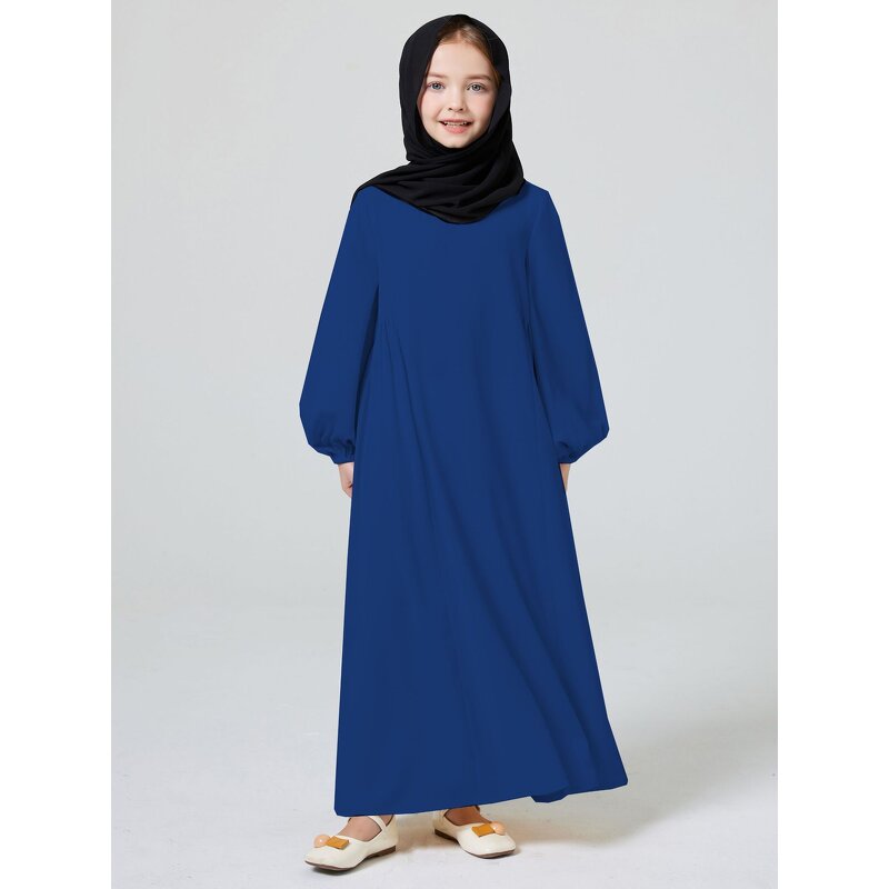 Prayer Dress - 2024 Ramadan 10 Colors One Piece Jilbab Muslim Kids