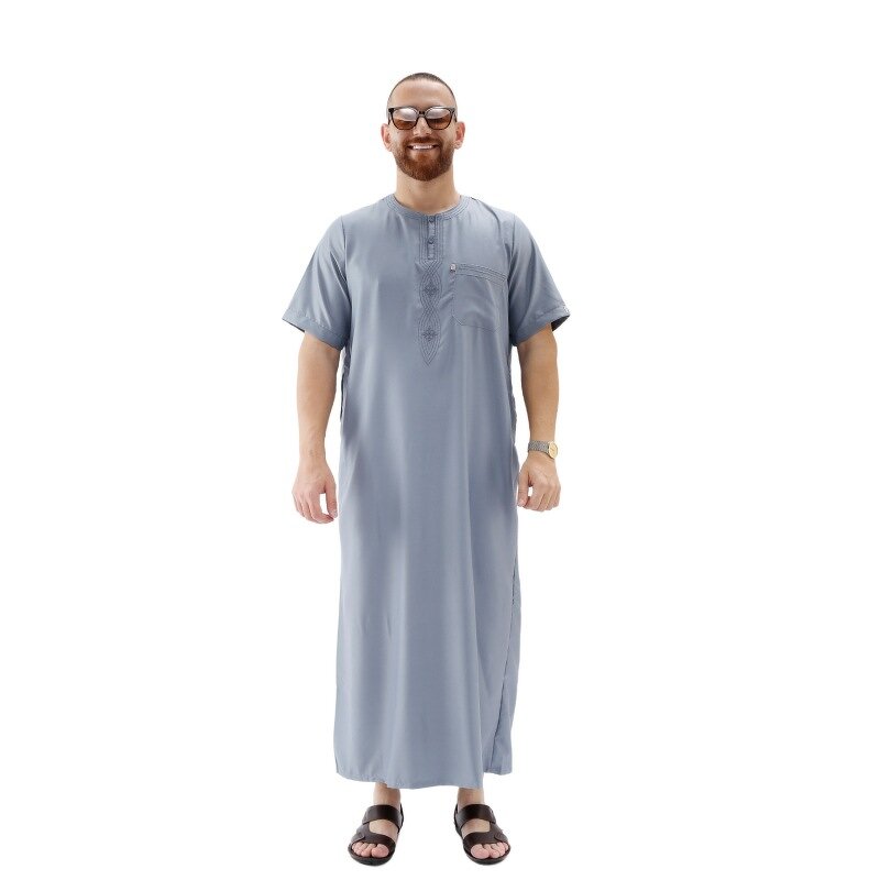 Boy Thobe - Saudi Dubai 4 Colors Kids Muslim Children Eid Dress