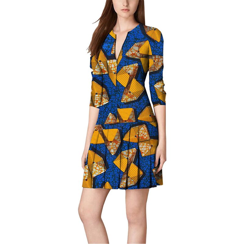 African Dress - Hot Sale Wax Cotton Ankara Dashiki Women Clothing