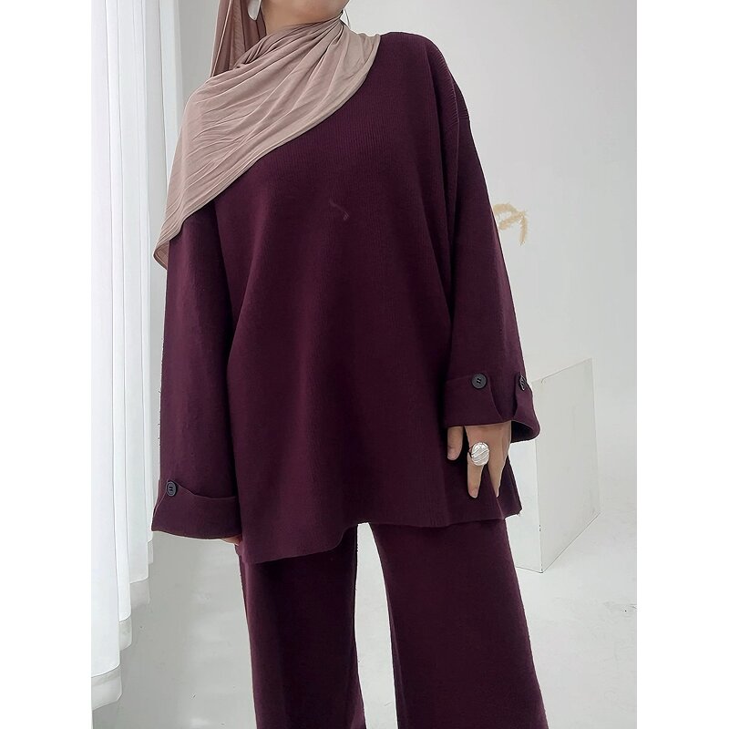 Winter Set - Muslim Women Winter Collection Two Piece Warm Modest Outfit