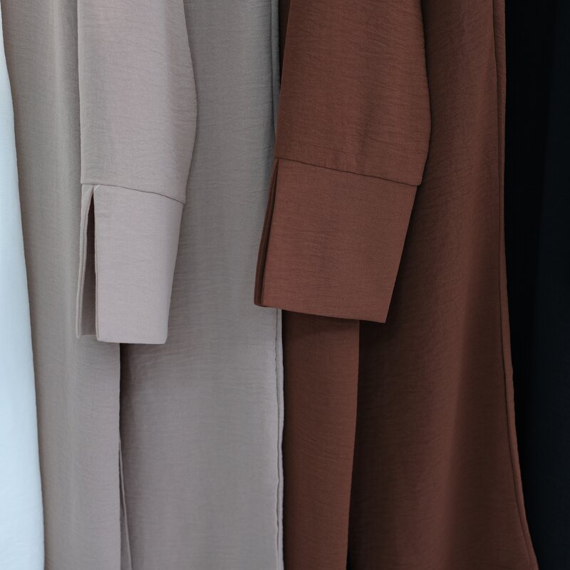 Modest Set - 5 Colors Jazz Crepe 2pcs Pants Set Dubai Turkey Abaya