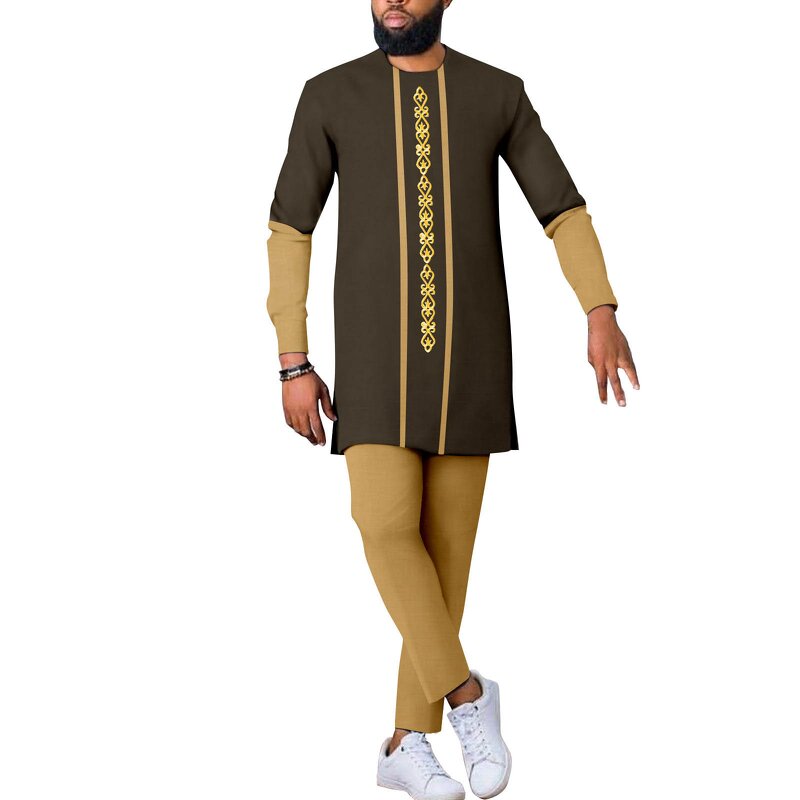 Men Wear - 2025 100% Cotton Short Sleeve Ankara African Traditional