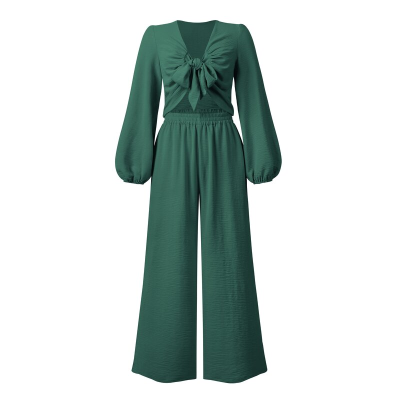 Women Pants - Casual Working Straight With Belt Formal Office Trousers