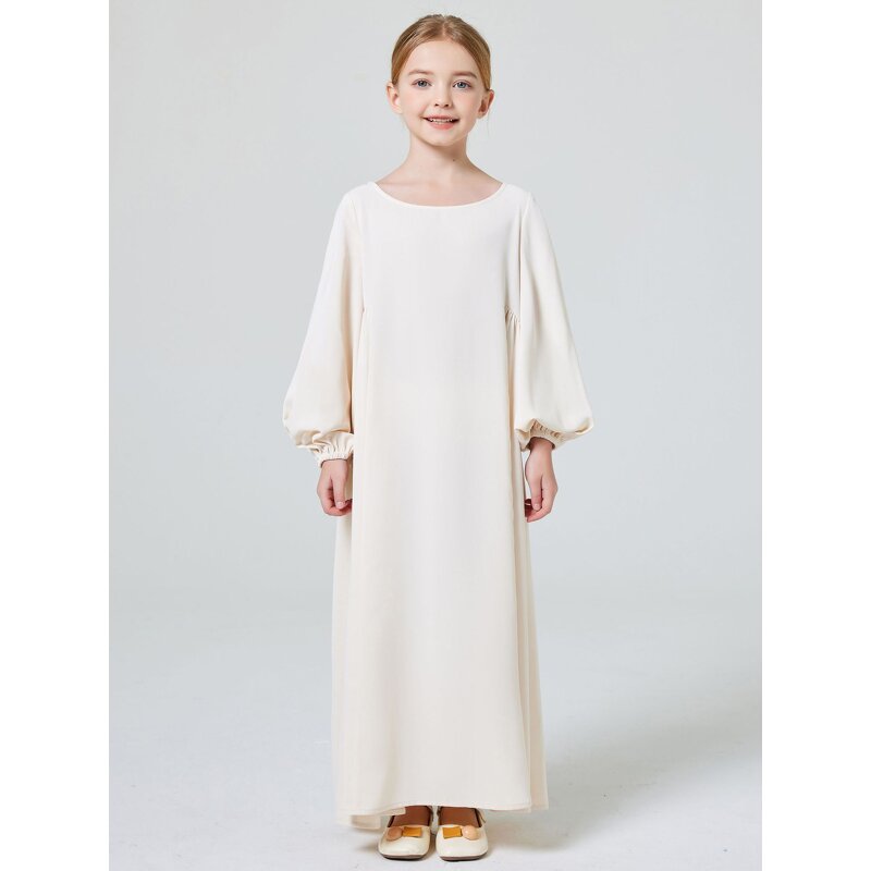 Prayer Dress - 2024 Ramadan 10 Colors One Piece Jilbab Muslim Kids