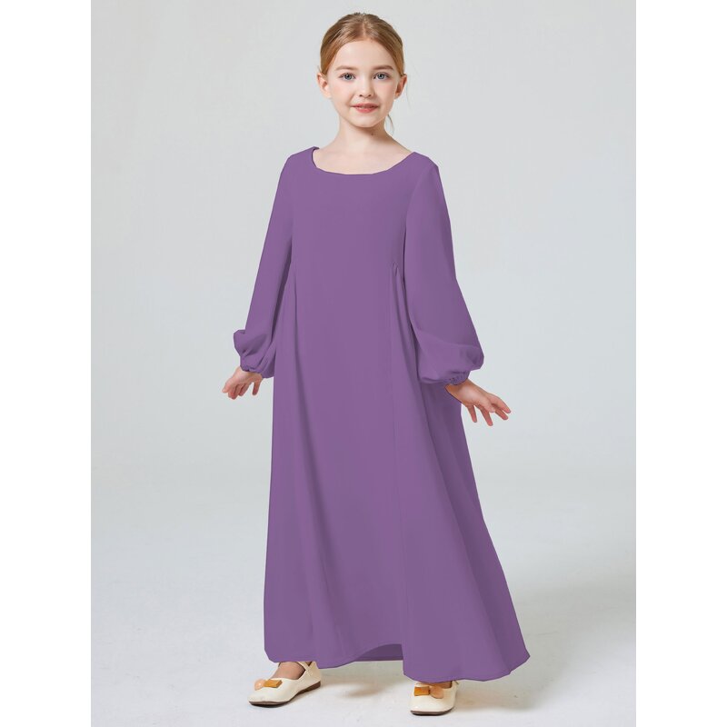 Prayer Dress - 2024 Ramadan 10 Colors One Piece Jilbab Muslim Kids