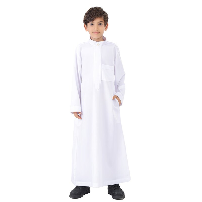 Boy Thobe - Saudi Dubai 4 Colors Muslim Islamic Kids Boys Clothing