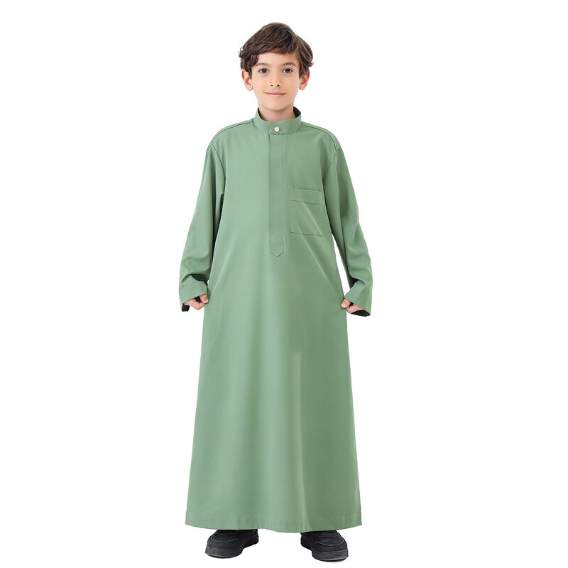 Boy Thobe - Saudi Dubai 4 Colors Muslim Islamic Kids Boys Clothing