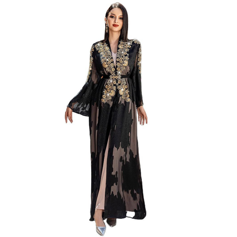 Abaya Dress - New Middle Eastern Muslim Elegant Embroidered Long Dubai