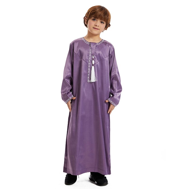 Boy Thobe - Dubai 4 Colors Muslim Children Boys Eid Dress Thobe