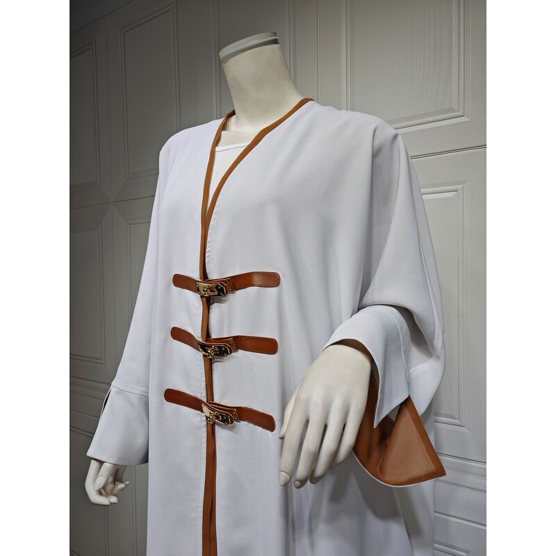 Abaya Manufacturer - 2024 New Fashion Islamic Front Open Turkey Coat Kimono