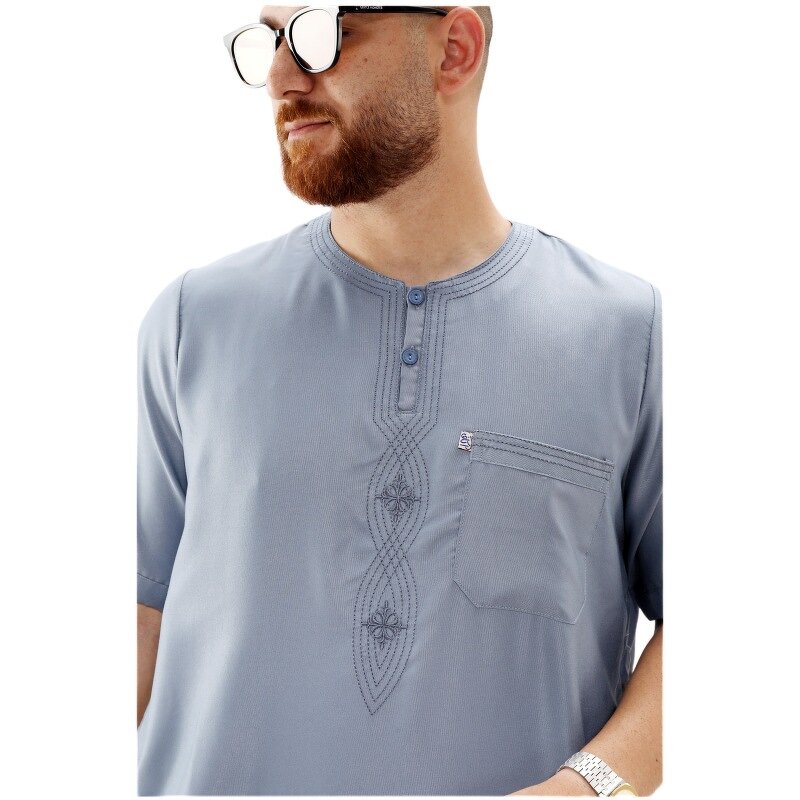 Boy Thobe - Saudi Dubai 4 Colors Kids Muslim Children Eid Dress